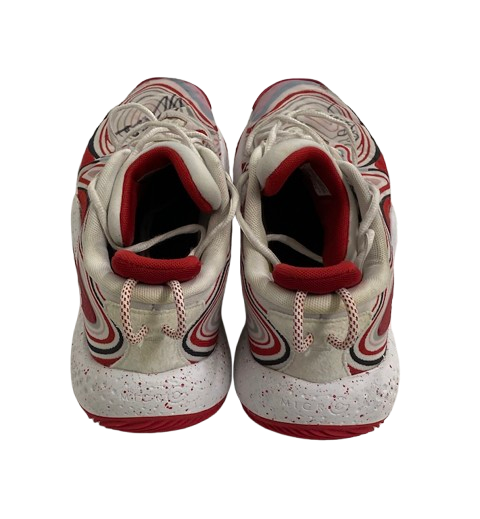 Steven Crowl Wisconsin Basketball Signed & Inscribed "Go Badgers" Game Worn Shoes (Size 15)