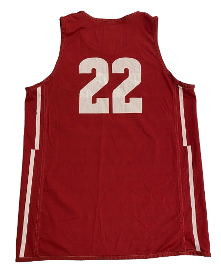 Steven Crowl Wisconsin Basketball Player Exclusive Practice Worn Reversible Practice Jersey (Size XL)