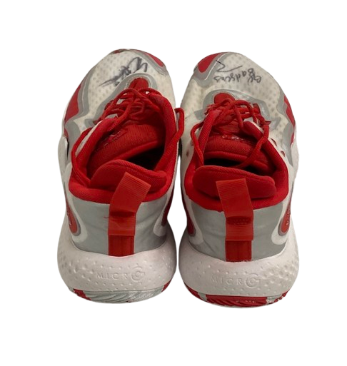 Steven Crowl Wisconsin Basketball Signed & Inscribed "Go Badgers" Game Worn Shoes (Size 15)