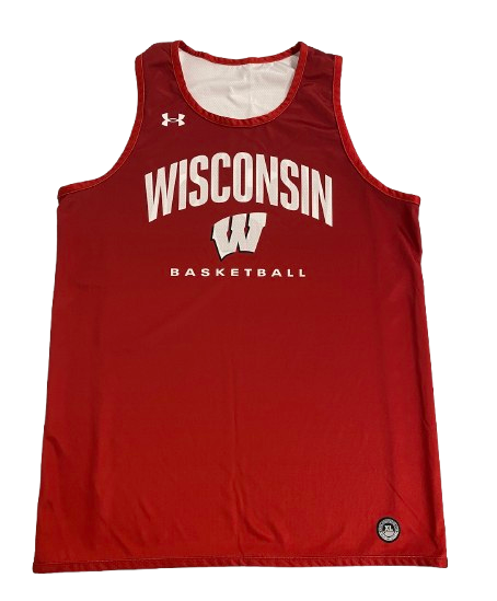 Steven Crowl Wisconsin Basketball Player Exclusive Practice Worn Reversible Practice Jersey (Size XL)
