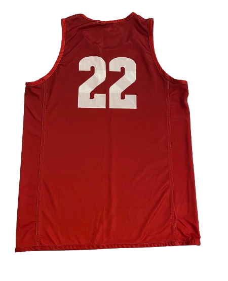 Steven Crowl Wisconsin Basketball Player Exclusive Practice Worn Reversible Practice Jersey (Size XL)