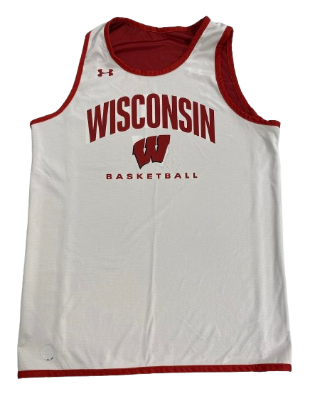 Steven Crowl Wisconsin Basketball Player Exclusive Practice Worn Reversible Practice Jersey (Size XL)