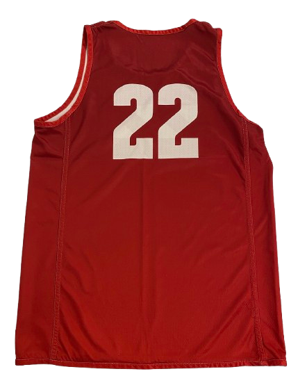 Steven Crowl Wisconsin Basketball Player Exclusive Practice Worn Reversible Practice Jersey (Size XL)