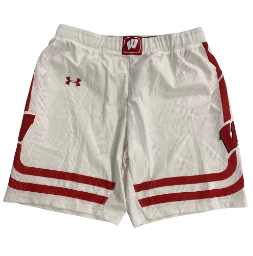 Steven Crowl Wisconsin Basketball 2020 Season Game Worn Shorts (Size XL)