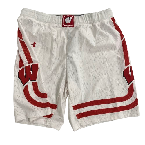 Steven Crowl Wisconsin Basketball 2020 Season Game Worn Shorts (Size XL)