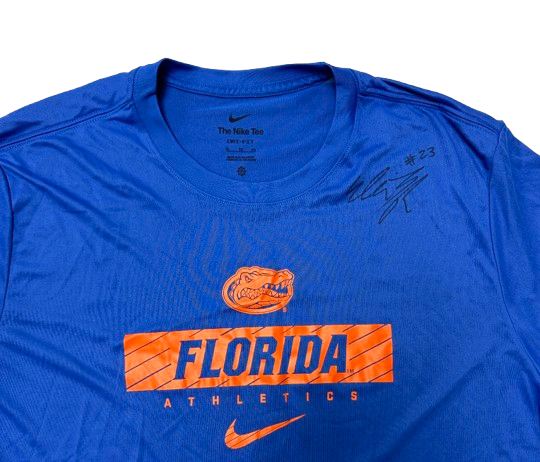 Elli McKissock Florida Volleyball SIGNED Team Issued Workout Shirt (Size XL)