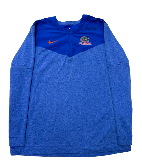 Elli McKissock Florida Volleyball SIGNED Team Issued Quarter-Zip Pullover (Size XL)