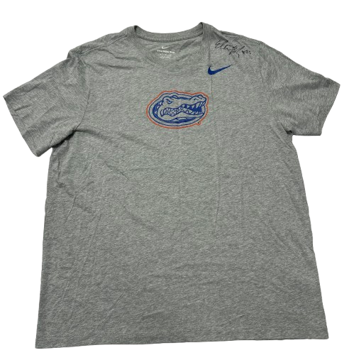 Elli McKissock Florida Volleyball SIGNED Team Issued Workout Shirt (Size XL)