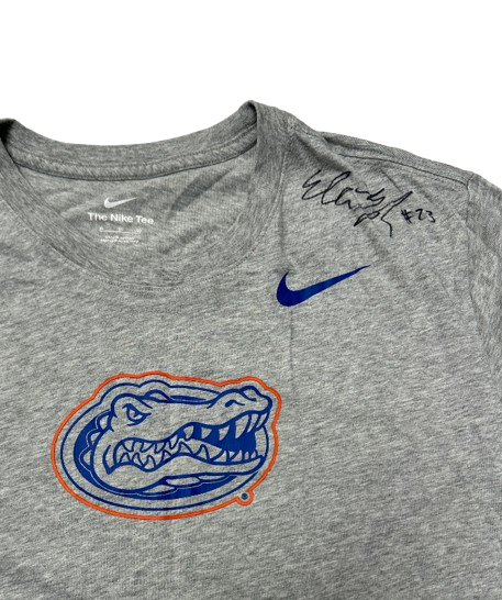 Elli McKissock Florida Volleyball SIGNED Team Issued Workout Shirt (Size XL)