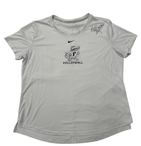 Elli McKissock Florida Volleyball SIGNED Player Exclusive Workout Shirt (Size L)