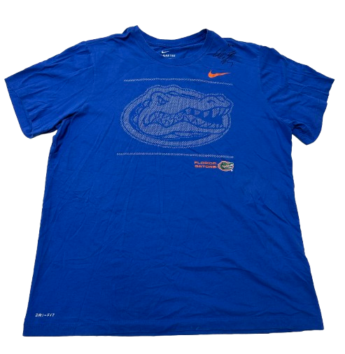 Elli McKissock Florida Volleyball SIGNED Team Issued Workout Shirt (Size XL)