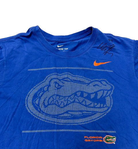 Elli McKissock Florida Volleyball SIGNED Team Issued Workout Shirt (Size XL)