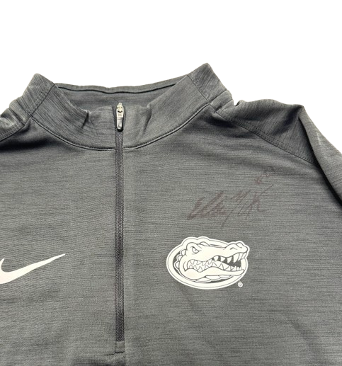 Elli McKissock Florida Volleyball SIGNED Team Issued Quarter-Zip Pullover (Size L)