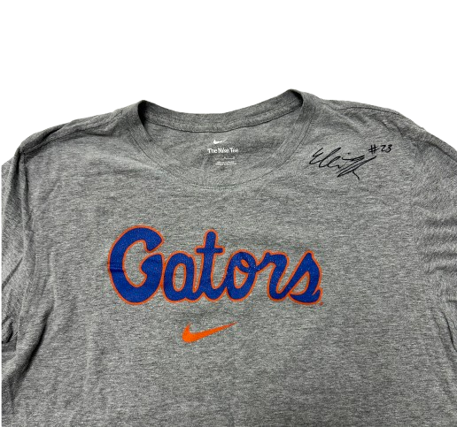 Elli McKissock Florida Volleyball SIGNED Team Issued Workout Shirt (Size L)
