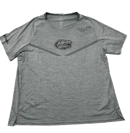 Elli McKissock Florida Volleyball SIGNED Team Issued Workout Shirt (Size XL)