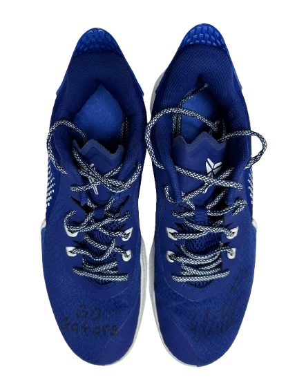 Elli McKissock Florida Volleyball Team Issued Signed & Inscribed "Go Gators" Practice Worn Shoes (Size 8.5)