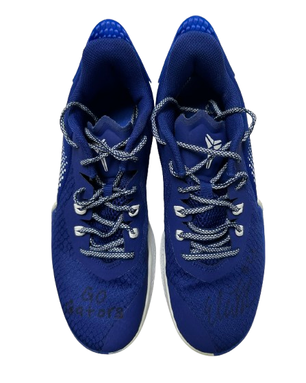 Elli McKissock Florida Volleyball Team Issued Signed & Inscribed "Go Gators" Practice Worn Shoes (Size 8.5)