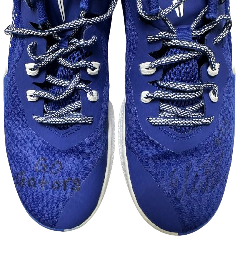 Elli McKissock Florida Volleyball Team Issued Signed & Inscribed "Go Gators" Practice Worn Shoes (Size 8.5)