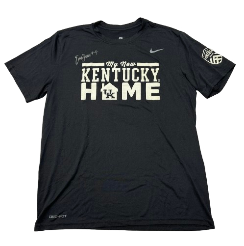 Emma Grome Kentucky Volleyball SIGNED Player Exclusive "KENTUCKY HOME" Workout Shirt (Size L)