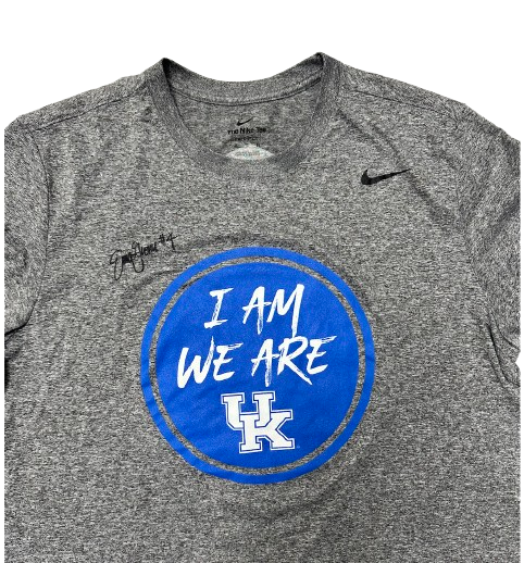 Emma Grome Kentucky Volleyball SIGNED Player EXCLUSIVE "I AM WE ARE" Workout Shirt (Size XL)
