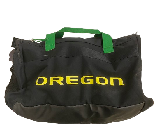 Jacob Young Oregon Basketball Player Exclusive Travel Duffel Bag with Player Travel Tag