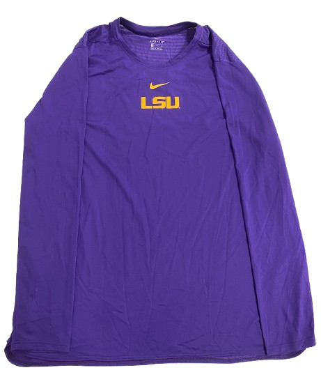 Darius Days LSU Basketball Team Issued Long Sleeve Shirt (Size XL)
