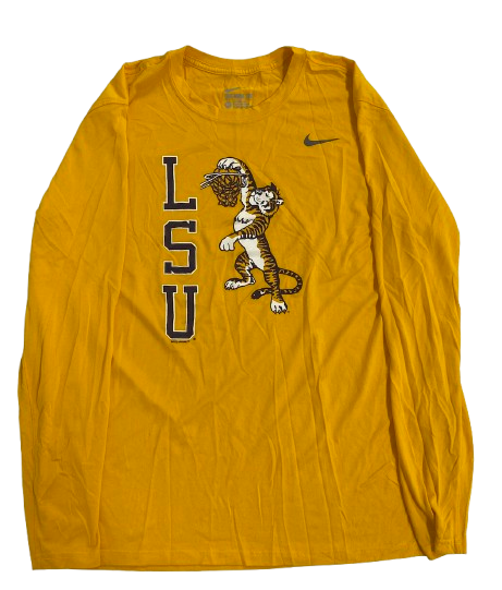 Darius Days LSU Basketball Player Exclusive Long Sleeve Shirt (Size XL)