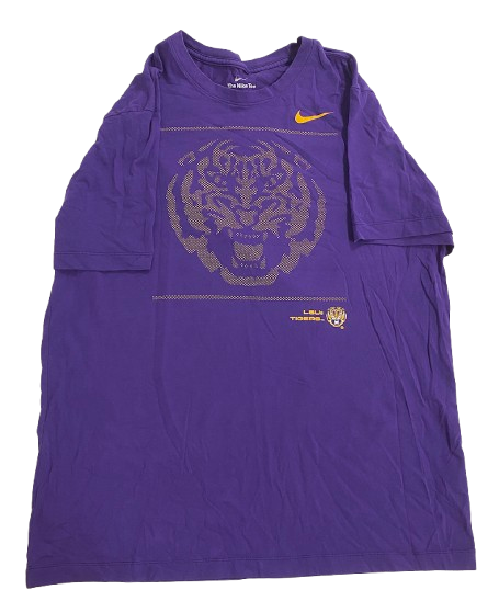 Darius Days LSU Basketball Team Issued Workout Shirt (Size XL)