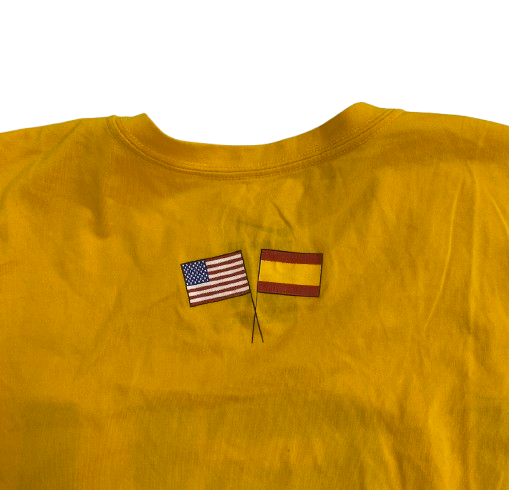 Darius Days LSU Basketball Player Exclusive 2019 Spain Trip "BALONCESTO" Workout Shirt (Size XL)