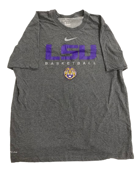 Darius Days LSU Basketball Team Issued Workout Shirt (Size XL)