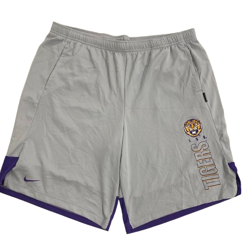 Darius Days LSU Basketball Team Issued Workout Shorts (Size XL)