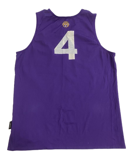 Darius Days LSU Basketball Player Exclusive Reversible Practice Jersey (Size L)