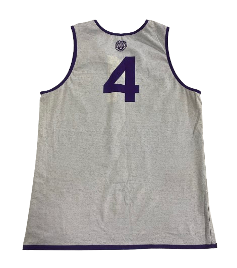 Darius Days LSU Basketball Player Exclusive Reversible Practice Jersey (Size L)
