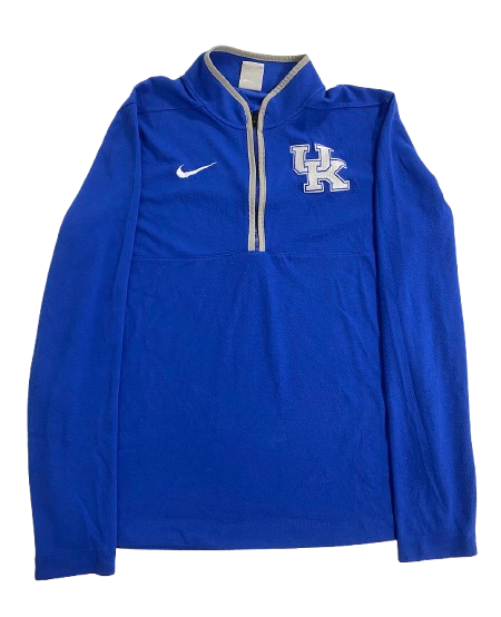 Kentucky Basketball Team Exclusive Quarter-Zip Pullover (Size M)