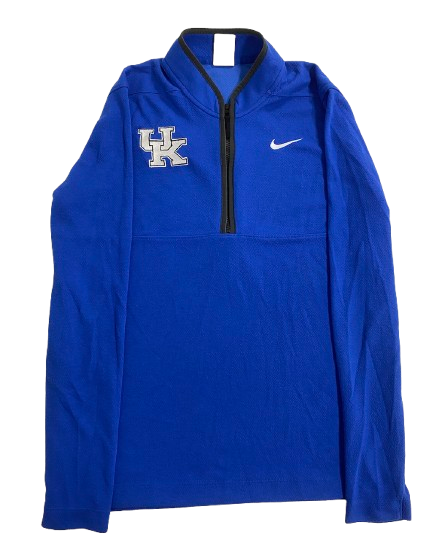 Kentucky Basketball Team Exclusive Quarter-Zip Pullover (Size M)