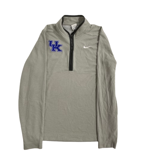 Kentucky Basketball Team Exclusive Quarter-Zip Pullover (Size M)