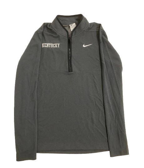 Kentucky Basketball Team Exclusive Quarter-Zip Pullover (Size M)