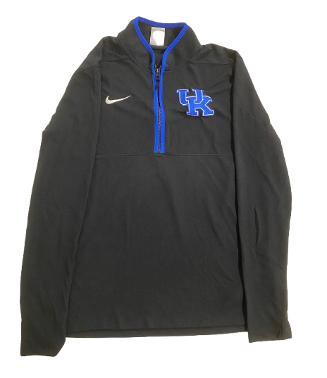 Kentucky Basketball Team Exclusive Quarter-Zip Pullover (Size M)