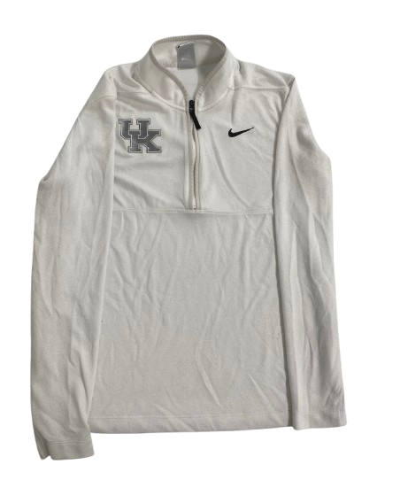 Kentucky Basketball Team Exclusive Quarter-Zip Pullover (Size M)