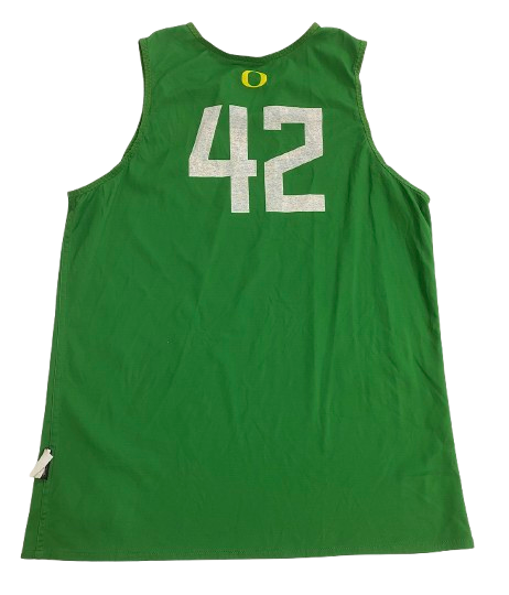 Jacob Young Oregon Basketball Player Exclusive Reversible Practice Jersey (Size L)