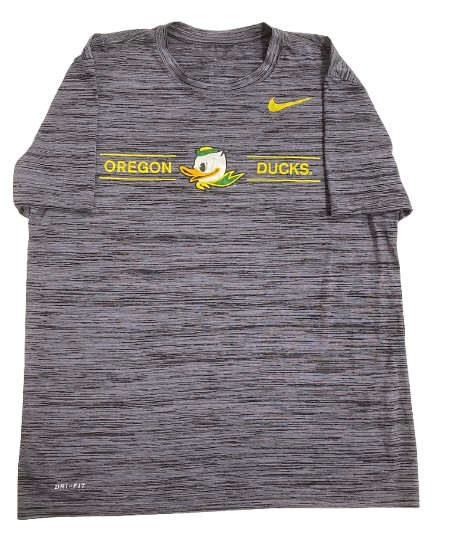 Jacob Young Oregon Basketball Team Issued Workout Shirt (Size L)