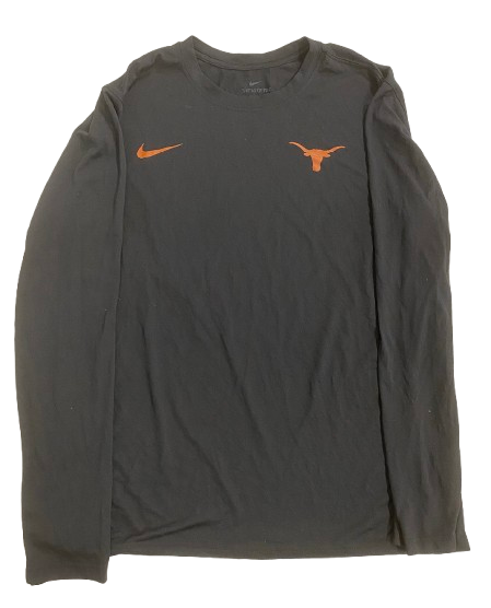 Jacob Young Texas Basketball Team Issued Long Sleeve Shirt (Size L)