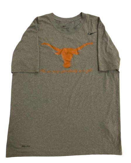 Jacob Young Texas Basketball Player Exclusive "APPRECIATION MONDAY" Workout Shirt (Size L)