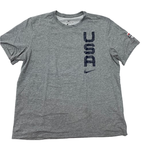Canyon Barry Team USA Olympics Basketball Player Exclusive Workout Shirt (Size XL)
