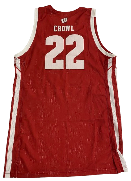 Steven Crowl Wisconsin Basketball Game Issued Jersey (Size XL)