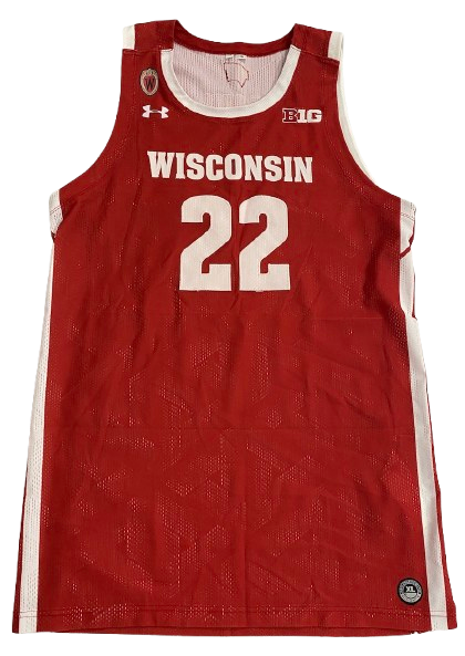 Steven Crowl Wisconsin Basketball Game Issued Jersey (Size XL)