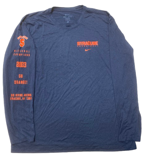 Chaz Owens Syracuse Basketball Player Exclusive Long Sleeve Shirt with 