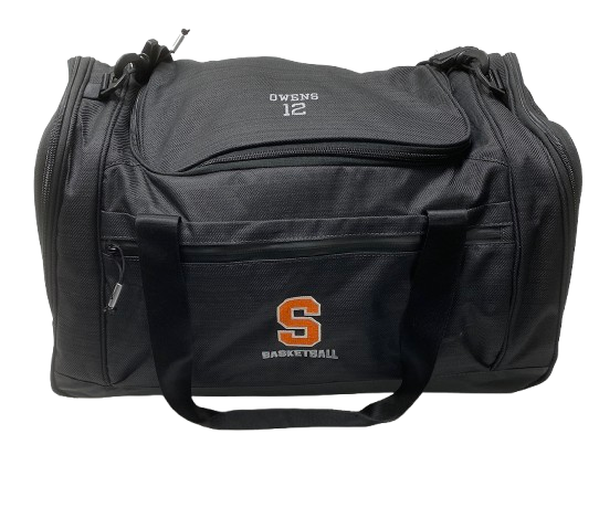 Chaz Owens Syracuse Basketball Player Exclusive Travel Duffel Bag with 