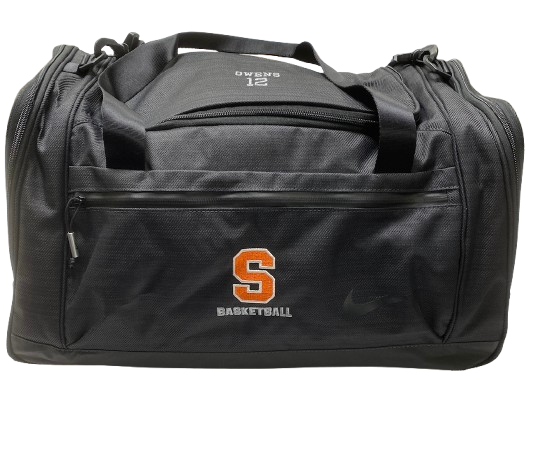 Chaz Owens Syracuse Basketball Player Exclusive Travel Duffel Bag with 