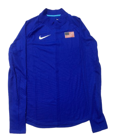 Kendall Ellis Team USA Olympics Track & Field Exclusive Long Sleeve Shirt (Size M)